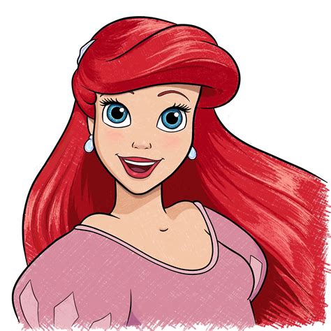 ariel cartoon drawing|More.